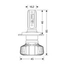 H4 9-32V 6.500K 4.500lm 40W P43t HALO LED SERIE 5 BLASTER 16LED SEOUL 2ΤΕΜ. LED KIT