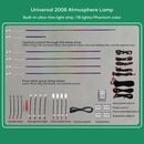 DIQ AMBIENT DREAM 256 (BLACK) (Universal Thin Light Black Strip Ambient Light, 18 Lights with 256 colours)