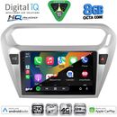 DIGITAL IQ BXK 20511SL_CPAA (9inc) MULTIMEDIA TABLET for CITROEN ELYSEE – PEUGEOT 301 mod. 2013-2026 (SILVER)