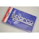 Αυτοκόλλητο χρωμίου 3D 1τμχ Sparco
