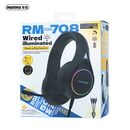REMAX RM-708 (BLACK) RGB WIRED HEADSET