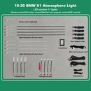 DIQ AMBIENT BMW X1 (F48) (Digital iQ Ambient Light for BMW X1 F48 mod. 2016-2022 with 17 Lights)