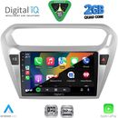 DIGITAL IQ RSD 1511SL_CPA (9inc) MULTIMEDIA TABLET for CITROEN ELYSEE – PEUGEOT 301 mod. 2013-2026 (SILVER)