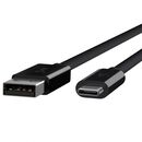 CABLE,USB 3.1,TYPE C-USB A,10GBPS,3A,1M,BLACK