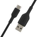 USB-A to USB-C Cable_Braided, 3M, Black