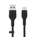 BOOST CHARGE™  USB-A to USB-C_silicone, 2M, Black