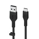 BOOST CHARGE™  USB-A to USB-C_silicone, 2M, Black