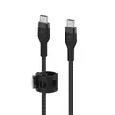 BOOST CHARGE™  USB-C to USB-C 2.0_Braided silicone, 1M, Black &amp; White, 2pack