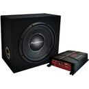 pioneer GXT-3730B Subwoofer and amplifier package, including 30 cm subwoofer in sealed enclosure and a 2-channel bridgeable amplifier