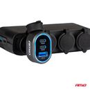 ΦΟΡΤΙΣΤΗΣ ΑΝΑΠΤΗΡΑ ΜΕ 3 ΘΥΡΕΣ 2xUSB-C 65W/20W+USB-A QUICK CHARGE 3.0 ΜΑΥΡΟ AMIO - 1 Τεμ.