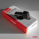 ΦΟΡΤΙΣΤΗΣ ΑΝΑΠΤΗΡΑ ΜΕ 2 ΘΥΡΕΣ USB-A QUICK CHARGE+USB-C 20W ΜΑΥΡΟ AMIO - 1 Τεμ.