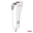 ΦΟΡΤΙΣΤΗΣ ΑΝΑΠΤΗΡΑ 12/24V ΜΕ 2 ΘΥΡΕΣ 2xUSB 10.5W 5V/2.1A ΛΕΥΚΟ AMIO - 1 Τεμ.