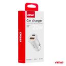 ΦΟΡΤΙΣΤΗΣ ΑΝΑΠΤΗΡΑ 12/24V ΜΕ 2 ΘΥΡΕΣ USB-C+USB 20W 5V/3AQC ΤΑΧΕΙΑΣ ΦΟΡΤΙΣΗΣ ΛΕΥΚΟΣ AMIO - 1 Τεμ.
