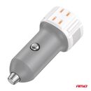 ΦΟΡΤΙΣΤΗΣ ΑΝΑΠΤΗΡΑ 12/24V ΜΕ 2 ΘΥΡΕΣ USB-C+USB 20W 5V/3AQC  ΤΑΧΕΙΑΣ ΦΟΡΤΙΣΗΣ ΛΕΥΚΟΣ AMIO - 1 Τεμ.