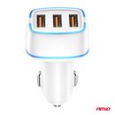 ΦΟΡΤΙΣΤΗΣ ΑΝΑΠΤΗΡΑ 12/24V ΜΕ 3 ΘΥΡΕΣ 3xUSB 30W 5V/3.0A ΛΕΥΚΟΣ 1 ΑΜΙΟ - 1 ΤΕΜ.