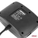 ΑΝΤΑΠΤΟΡΑΣ ΑΝΑΠΤΗΡΑ 12/24V 100W ΜΑΥΡΟΣ/3 ΘΕΣΕΙΣ/2xUSB-A /ΚΟΥΜΠΙ ON-OFF/ΚΑΛΩΔΙΟ 70cm AMIO - 1 Τεμ.