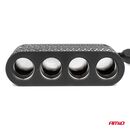 ΑΝΤΑΠΤΟΡΑΣ ΑΝΑΠΤΗΡΑ 12/24V 120W ΜΑΥΡΟΣ - 4 ΘΕΣΕΙΣ - 2xUSB-A + 1xUSB-C - ΚΑΛΩΔΙΟ 80cm AMIO - 1 Τεμ.