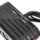 ΑΝΤΑΠΤΟΡΑΣ ΑΝΑΠΤΗΡΑ 12/24V 120W ΜΑΥΡΟΣ - 4 ΘΕΣΕΙΣ - 2xUSB-A + 1xUSB-C - ΚΑΛΩΔΙΟ 80cm AMIO - 1 Τεμ.