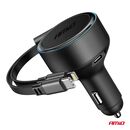 ΦΟΡΤΙΣΤΗΣ ΑΝΑΠΤΗΡΑ 12/24V ΜΕ 1ΘΥΡΑ USB-C 60W ΤΑΧΕΙΑΣ ΦΟΡΤΙΣΗΣ ΜΕ ΕΝΣΩΜΑΤΩΜΕΝΟ ΚΑΛΩΔΙΟ USB C+APPLE LIGHTING ΑΜΙΟ - 1 Τεμ.