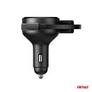 ΦΟΡΤΙΣΤΗΣ ΑΝΑΠΤΗΡΑ 12/24V ΜΕ 1ΘΥΡΑ USB-C 60W ΤΑΧΕΙΑΣ ΦΟΡΤΙΣΗΣ ΜΕ ΕΝΣΩΜΑΤΩΜΕΝΟ ΚΑΛΩΔΙΟ USB C+APPLE LIGHTING ΑΜΙΟ - 1 Τεμ.
