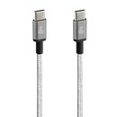 ΚΑΛΩΔΙΟ ΦΟΡΤΙΣΗΣ/ΜΕΤΑΦΟΡΑΣ ΔΕΔΟΜΕΝΩΝ USB TYPE C>USB TYPE C  IRON 2.0 3000mA/60W ΑΣΗΜΙ 100cm LAMPA - 1 ΤΕΜ.