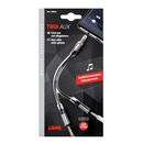 Lampa ΚΑΛΩΔΙΟ ΗΧΟΥ AUX SPLITTER 3,5mm 10cm ΑΠΟ ΜΟΝΟ ΑΡΣΕΝΙΚΟ ΣΕ ΔΙΠΛΟ ΘΗΛΥΚΟ SILVER LINE