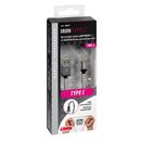 ΚΑΛΩΔΙΟ USB ΦΟΡΤΙΣΗΣ ΚΑΙ ΣΥΓΧΡΟΝΙΣΜΟΥ IRON SILVER LINE - TYPE C (100 cm)
