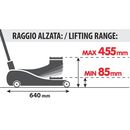 ΓΡΥΛΟΣ ΥΔΡΑΥΛΙΚΟΣ ΜΕ ΡΟΔΕΣ 2.500KG 85min-455max 360ΜΟΙΡΩΝ LOW PROFILE