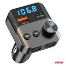 Amio - FM Transmitter Αναπτήρα τύπου FMT01 τάση λειτουργίας για Επιβατικά Αυτοκίνητα και Φορτηγά με 1xUSB Type-A και 1xUSB Type-C για Επιβατικά Αυτοκίνητα και Φορτηγά - 1 τεμ. (04647/AM)