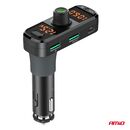 Amio - FM Transmitter Αναπτήρα τύπου FMT06 τάση λειτουργίας 12-24V με 2xUSB Type-A, 1xUSB Type-C και υποδοχή microSD για Επιβατικά Αυτοκίνητα και Φορτηγά - 1 τεμ. (04653/AM)