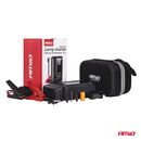 Amio - Φορητός Εκκινητής Μπαταρίας (Jump Starter) 4 σε 1 με ενσωματωμένο Κομπρεσέρ Αέρα, Powerbank και Φακό LED τάση λειτουργίας 12V με χωρητικότητα 12Ah και μέγιστο ρεύμα εκκίνησης 1600A για Επιβατικά Αυτοκίνητα - 1 τεμ. (04677/AM)