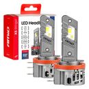 Amio - Λαμπτήρες LED Φώτων Εμπρός τύπου H15 βάση PGJ23t-1 τάση λειτουργίας 12V απόδοσης 45W (4400lm) X5 Series WINGER 6000K Plug & Play για Επιβατικά Αυτοκίνητα - 2 τεμ. (04685/AM)