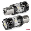 Amio - Λαμπτήρες LED τύπου P21W βάση BA15s τάση λειτουργίας 12V απόδοσης 66W (4800lm) LumiTec Series FULL CANBUS Μονοπολικό CSP 6500K Plug & Play για Επιβατικά Αυτοκίνητα - 2 τεμ. (04688/AM)