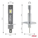 Amio - Λαμπτήρες LED Φώτων Εμπρός τύπου H1 βάση P14.5s τάση λειτουργίας 12V απόδοσης 20W (2920lm) Series H25 CANBUS 6000K για Επιβατικά Αυτοκίνητα - 2 τεμ. (04709/AM)