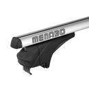 MENABO ΜΠΑΡΕΣ ΑΛΟΥΜΙΝΙΟΥ ARIEM 118.5 cm ΣΕ ΑΣΗΜΙ ΧΡΩΜΑ ΓΙΑ Audi A3 (8VA) Sportback 5 doors 2013> ΜΕ FLUSH ή RAISED RAILS - 2 ΤΕΜ. (14700/MB)