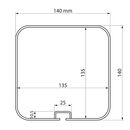 Nordrive – Θήκη Σωλήνων Αλουμινίου Van-Tube 4000 422cm για Επαγγελματικά Βαν, Αδιάβροχη με Κλειδαριά &amp; Βάσεις – 1 Τεμ. (L.N11042)