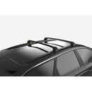 Μπάρες Οροφής Αυτοκινήτου Turtle Flush Rails Air2 (2009-8288) Αλουμινίου Μαύρες