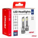 Amio - Λάμπες LED Αυτοκινήτου X5 WINGER H1 6000K 30W CANBUS 2936LM - 2 Τεμ. (03943/AM)