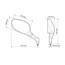 Lampa Καθρέπτες Μηχανής Horizon Evo M10X1,25 2τεμ.