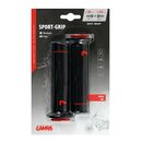 Lampa ΧΕΙΡΟΛΑΒΕΣ ΤΙΜΟΝΙΟΥ ΜΗΧΑΝΗΣ SPORT-GRIP ΜΑΥΡΟ/ΚΟΚΚΙΝΟ (22 mm-12cm/25mm-12,5cm) LAMPA - 2 ΤΕΜ.