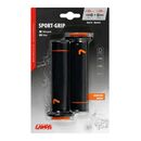 Lampa ΧΕΙΡΟΛΑΒΕΣ ΤΙΜΟΝΙΟΥ ΜΗΧΑΝΗΣ SPORT-GRIP ΜΑΥΡΟ/ΠΟΡΤΟΚΑΛΙ (22 mm-12cm/25mm-12,5cm) LAMPA - 2 ΤΕΜ.