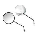 ΚΑΘΡΕΠΤΕΣ MOTO OPAL CHROME ΣΤΡΟΓΓΥΛΟΙ M10x1,25 DX ΧΡΩΜΙΟ LAMPA - 2 τεμ.
