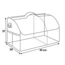 Lampa ORGANIZER ΠΟΡΤ ΜΠΑΓΚΑΖ-ΤΣΑΝΤΑ ΜΕΤΑΦΟΡΑΣ PREMIUM ΑΔΙΑΒΡΟΧΟ (M) 2 ΘΕΣΕΩΝ+4 ΤΣΕΠΕΣ 49x30cm