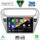 DIGITAL IQ RSF 4511SL_CPA (9inc) MULTIMEDIA TABLET for CITROEN ELYSEE – PEUGEOT 301 mod. 2013-2026 (SILVER)