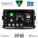 DIGITAL IQ BXF 733_CPAA (8" DECK) MULTIMEDIA SYSTEM for DACIA mod. 2012-2019 - RENAULT CAPTURE mod. 2013-2021