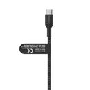 BELKIN CAC004hq1.5MBK BRAIDED USB-C TO DUAL USB-C 140W CABLE BLACK