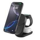 BELKIN WIZ037kqBK ULTRACHARGE 25W QI2 3-IN-1 MAGNETIC CHARGER, BLACK, ROUND