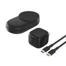 BELKIN WIZ037kqBK ULTRACHARGE 25W QI2 3-IN-1 MAGNETIC CHARGER, BLACK, ROUND