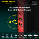 Εκκινητής μπαταρίας Steelmate JS12 Jump Starter Power Bank Φακός 12000mAh