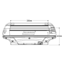 Βάση Σκί / Snowboard Οροφής Μαγνητική Fabbri Huski (3 Ski / 2 Snowboard)